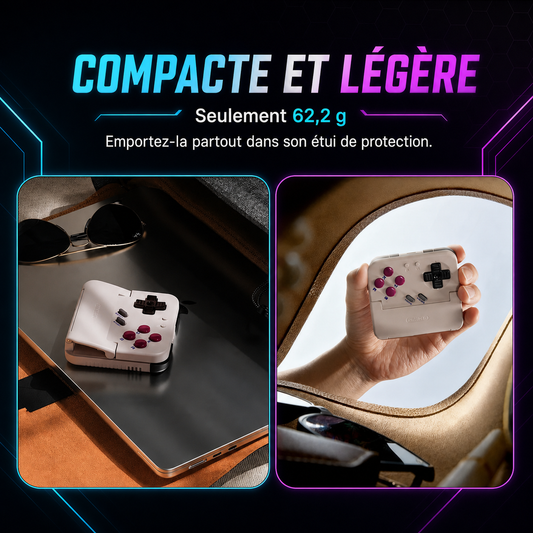 GameSir Pocket Taco - compacte et légère, seulement 62,2g avec étui de protection
