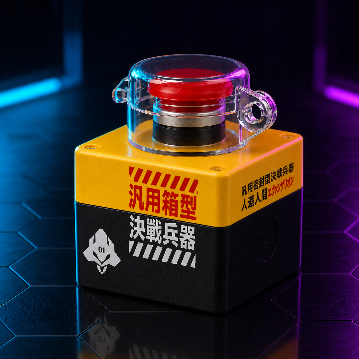 Bouton d'allumage sans fil PC gaming style rétro arcade - vue produit